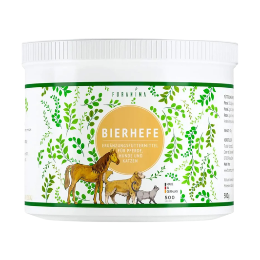Bierhefe-Pulver 500g für Hunde, Pferde und Katzen